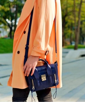 Фото Женская сумка 3.1 PHILLIP LIM MINI PASHLI Navy Blue (6411)