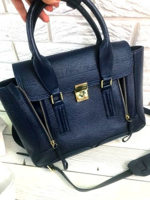 Фото Женская сумка 3.1 PHILLIP LIM MEDIUM PASHLI NAVY BLUE (6430)