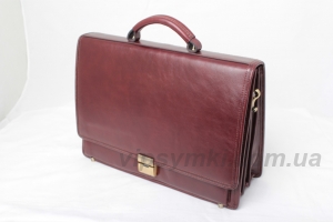 Кожаный мужской портфель Wanlima(4900035 Brown)