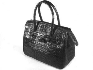 Женская сумка из кожи крокодила RIVER(BCM 325 black) 