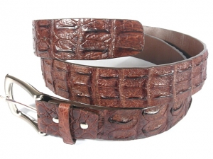Ремень из кожи крокодила RIVER (CK-1-1523 brown)