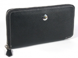 Кошелёк на молнии HERMES(506 black) 