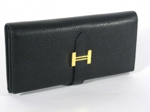 Кошелёк женский HERMES (H-514 Black)