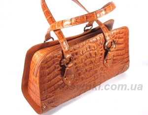 Женская сумка из кожи крокодила RIVER (BCM 357 Golden Tan)