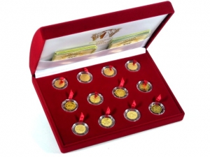 Набор монет Знаки зодиака из золота (Gold 1)