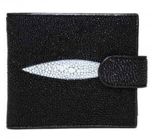 Кошелёк из кожи ската (ST 92 Black)