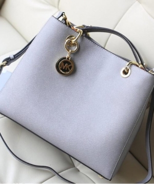 Женская сумка MICHAEL KORS CYNTHIA MEDIUM SATCHEL GREY (5020)