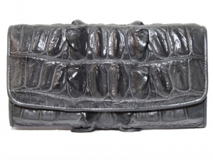 Кошелёк из кожи крокодила (PCM 03 BT Grey)